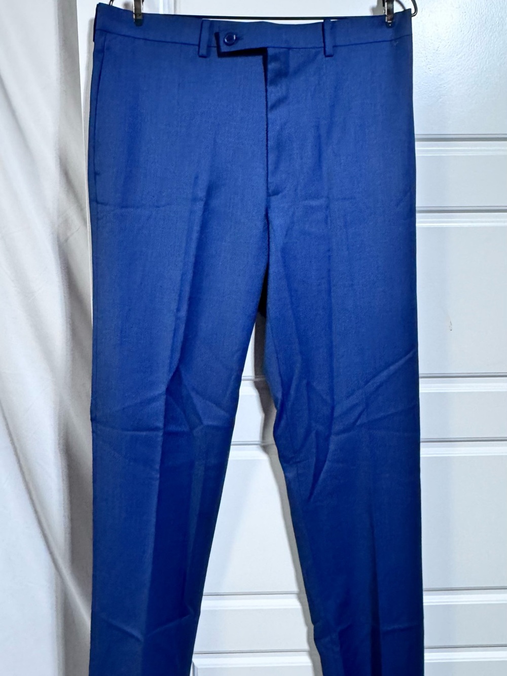 NWT Men's Navy Blue Dress Pants by Michael Strahan Classic Stretch Fit size 34 W